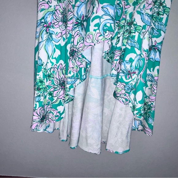LILLY PULITZER MOANA 3/4 SLEEVE MAXI SPEARMINT BLOSSOM VIEWS SMALL - Picture 4 of 9